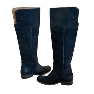 Bronx Suede Leather Tall Riding Boots 38/7.5 8